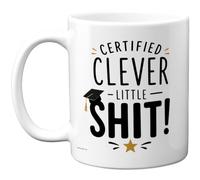 Clever Little Sh*t Mug avec inscription « Bold Typographie » avec bouchon