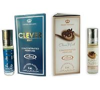 Clever Man & Choco Musk Concentrated Perfume Oil Pack of 2 | Long-Lasting Alcohol-Free Roll-On Attar for Men & Women | 6ml Each