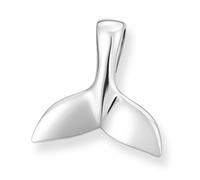 Clever Schmuck Pendentif en argent sterling 925 avec palme de valse 20 x 17 mm - Forme plastique brillante des deux côtés - En argent sterling 925, Argent sterling, Pas de pierre précieuse