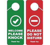CLEVER SIGNS Lot de 2 panneaux de porte « Do Not Disturb », double face, idéal pour une utilisation dans n'importe quel endroit comme les bureaux, les cliniques, les armoires d'avocat