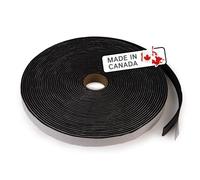 Cleverbrand Bande en néoprène, Autocollant adhésif, Largeur 1,9 cm, épaisseur 3 mm, Longueur 15 m