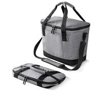 CleverMade Tahoe Glacière Pliable - 30 canettes de 21 litres, Sac fourre-Tout Pliable pour Boissons Doux, bandoulière, décapsuleur, Excellent Refroidisseur de Voiture pour Les Voyages, nettoie