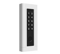 Cleverstation Support mural - compatible avec Nuki Keypad 2 serrure connectée avec empreinte digitale, support clavier à empreintes, support serrure intelligente (Blanc, Sans auvent)