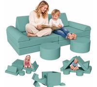 Clevich Canapé Modulable pour Enfant,Meubles de Chambre et de Salle de Jeux | Canape Enfant Convertible Confortable, pour Tout-petits, Possibilités de Jeux Infinies, Velours Côtelé