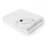 Clevich Surmatelas chauffant 150 x 80 cm - 100 W - Lavable en machine - Pour lit simple - Avec arrêt automatique de 8 heures - 6 niveaux de température - Contrôleur amovible