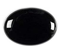 CLEVIO 9,25 Ratti 8,00 carats de qualité A1, noir naturel, Hakik Suleman, pierre précieuse en vrac, certifiée authentique, excellente pierre Kala Akik Rashi Ratan-B0BW9F5JMRNAMZ, Small, Gemme