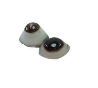 CLEVIO B08FTDWWMRNAMZ Lot de 2 bagues en agate au troisième œil Shiva Eye Mauvais œil Taille parfaite, Small, Gemme