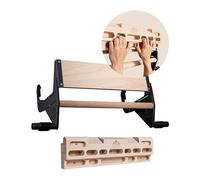 Clevo Bundle Handboard Door - Hangboard pour Velcro et Bloc - Planche d'entraînement à l'escalade Suspension d'escalade Hangboard pour Portes avec Barre de Traction