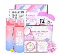 Clexela Lot de 10 cadeaux pour fille de 12 ans, cadeaux pour fille de 12 ans, idées de cadeau d'anniversaire pour fille, sœur, nièce, petite-fille, décorations d'anniversaire pour 12e anniversaire