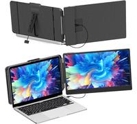 Cleyver - Dual 14" Écran Portable - Écran Portable FHD 1080P, Deuxième Écran PC Portable USB-C vers HDMI, Compatible Mac, Windows, Consoles de Jeux, Léger et Compact