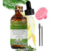 CLFJLXYX Huile de croissance capillaire au romarin - Huile capillaire au romarin 100% biologique Huiles essentielles de romarin efficaces pour épaissir les cheveux Masque capillaire