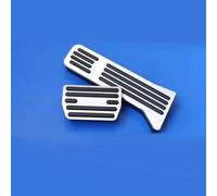 CLFJWZ 2 Pièces pour Volvo EX30 24-25 Pédales De Voiture en Alliage D'aluminium Pédale De Carburant Frein Antidérapant Couvre-pédale Accessoires Automobiles Internes Intérieur Voiture(Argent)