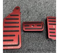 CLFJWZ Accélérateur Antidérapant sans Perçage Pédale De Frein Plaque De Recouvrement Repose-Pieds Pédale Pad pour Fit N-Box N-One N-WGN N-Van Intérieur Voiture(Rosso)