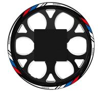 CLFJWZ Autocollant De Roue De Moto, Autocollant De Jante, Bande De Moyeu, Accessoires 19''17'' pour B&MW R1200GS R1250GS F650GSG 310GS F750GS(Style 2)