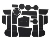 CLFJWZ Tapis antidérapant Tapis Antidérapant pour Portière De Voiture, Boîte De Rangement pour Gobelets d'eau, Accessoires pour Kia pour Rio 4 X-Line 2017-2022(Noir)