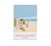 CLFMHNAS Berck-sur-mer Affiche de voyage vintage France 20 x 30 cm