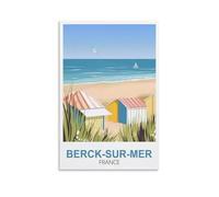 CLFMHNAS Berck-sur-mer Affiche de voyage vintage France 20 x 30 cm
