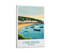 CLFMHNAS Impression sur toile vintage Lyme Regis Dorset 20 x 30 cm