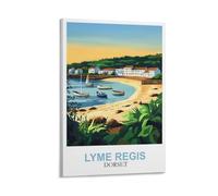 CLFMHNAS Impression sur toile vintage Lyme Regis Dorset 20 x 30 cm