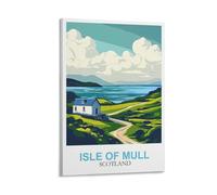 CLFMHNAS Poster de voyage vintage de l'île de Mull en Écosse 40 x 60 cm