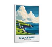 CLFMHNAS Poster de voyage vintage de l'île de Mull en Écosse 40 x 60 cm