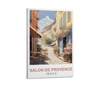 CLFMHNAS Poster de voyage vintage Salon de Provence France 50 x 75 cm
