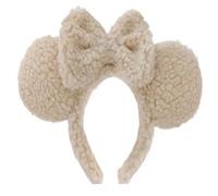 CLGIFT Oreilles de princesse Minnie inspirées du 100e anniversaire de mariage, violet argenté, bandeau pour cheveux (1 pièce), pour filles