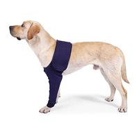 CLGrich Manchons Anti-léchage pour Chiens, Protège Les Plaies, pour Le Soutien du Coude Et De L'épaule du Chien Hygroma du Coude, Dysplasie, Arthrose (XXXL,Blue)