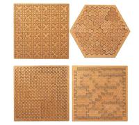 clhjinruoliu Casse-tête en bois avec plateau fractal, puzzle en bois penchant l'esprit, défi de pensée inversée, labyrinthe créatif irrégulier unique impossible difficile pour adultes, G