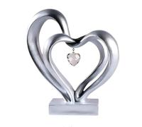 clhjinruoliu Sculpture de mains en forme de cœur - Décoration de chambre en cristal - Esthétique - Décoration geste dorée pour chambre de couple, anniversaire de mariage, Saint-Valentin, Noël - Cadeau