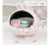 CLI - BOITE DE RANGEMENT - Boîte rangement bureau lapin rose avec 3 fidélistes, accessoires cheveux, papeterie, style Kawaii