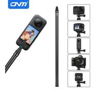 CLI - CANNE SELFIE - Perche à selfie carbone 3M Insta360/GoPro/OSMO, alu noir pour caméra d'action