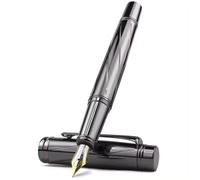 CLI - STYLO - Stylo plume métal noir, 0,38mm, calligraphie, cadeau écriture, style B noir