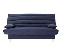Clic clac 3 places - bleu foncé - Couchage 125x190 cm - Avec coussins
