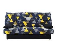Clic clac 3 places DREAM - Tissu 100% Coton imprimé Canyon Bleu - Couchage 125 x 190 cm - L190 x P92 x H96 cm Bleu G