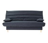 Clic clac 3 places - gris - Couchage 125x190 cm - Avec coussins