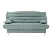 Clic clac 3 places - vert amande - Couchage 125x190 cm - Avec coussins