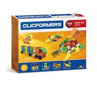 Clicformers jeu de construction, ensemble de base de 110 pièces, jouet fille et garçon STEM pour des heures de plaisir, jeux educatif 4 ans jusqu'à 12 ans