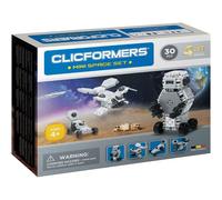 Clicformers Jeu de Construction, Mini Space Set 4 en 1, 30 pièces , vaisseaux spatiaux, Jouet Fille et garçon STEM pour des Heures de Plaisir, Jeux educatif 4 Ans jusqu'à 12 Ans