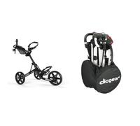 Clicgear Unisexe 4.0 - Chariot 4 0 ARGENTÉ, ARGENTÉ, Taille Unique pour Le Royaume-Uni + Pinceau Clicear Club