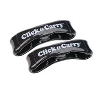 Click & Carry Shark Lot de 2 Sacs à provisions avec poignée rembourrée Douce (Noir, Lot de 2), Sac de Courses Mains Libres, Porte-matériel de Sport, Cliquez et transportez en Toute simplicité