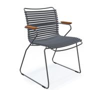 Click chaise avec accoudoir Outdoor Houe Noir - 5714098002581