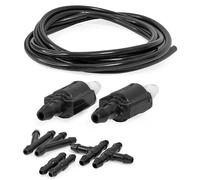 Click&Fit Accessories Kit universel de valves anti-retour pour lave-glace Toyota, Ford, Chevrolet, Nissan et autres véhicules ; kit de réparation étendu pour lave-glace clapets anti-retour