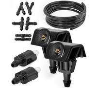 Click&Fit Kit de réparation de buses de lave-glace compatible avec Nissan X-Trail T31 T32 2007-2021, Juke 2010-2018, Note 04-11, Leaf Murano Tiida - Jets de lave-glace 289323JA0A 289314BA0A, étendu