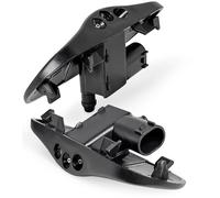 Click&Fit Lot de 2 buses de lave-glace chauffantes compatibles avec VW Golf MK5 MK6 Touran Passat Tiguan Caddy Jetta Beetle Touareg - 3 voies pour lave-glace de pare-brise - Jet d'essuie-glace