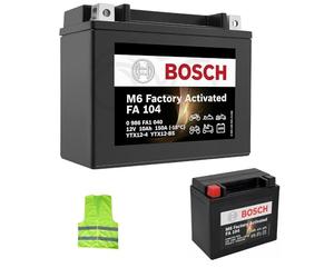 CLICK & GO Compatible avec CF Moto SR 450 année 2023 al 2023 Batterie YTX12-BS Bosch FA104 YTX12-4 FOURNIE CHARGÉE ET PRÊTE À l'emploi Batteries 10AH AMPÈRE 12 Volts 150X87X130MM