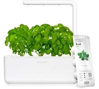 Click & Grow Smart Garden, Potager Intérieur Connecté Avec 3 Capsules Prêtes à Pousser (Basilic), Éclairage et Arrosage Automatiques, Plus Facile que la Culture Hydroponique