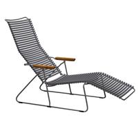 Click lit de plage Outdoor Houe Gris foncé - 5714098003373