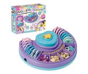 Click & Lock - Concevez Vos Bijoux, Bijoux avec Message, décorez avec des Perles, des Autocollants et échangez Quand Vous Le Souhaitez, créez et brillerez +6 Ans, Bizak (64361491)