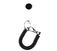 Click Training Clicker Universal Interactive Pet Training Clicker avec Une Longue Sangle et Une Bague de Poignet (Blanc)